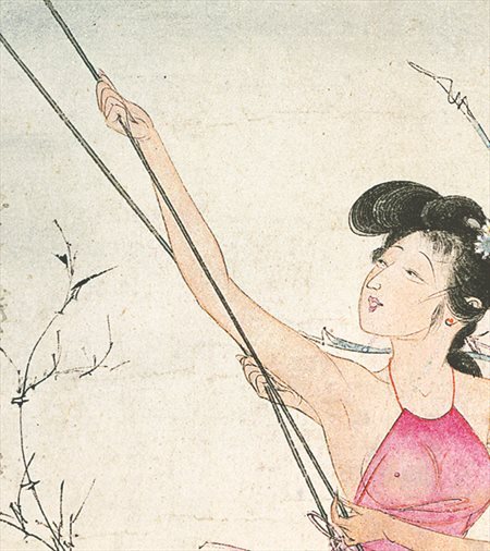 华池县-胡也佛的仕女画和最知名的金瓶梅秘戏图